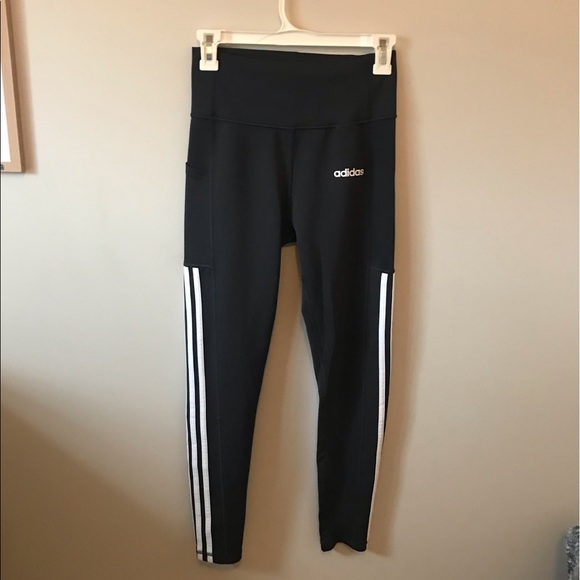 Adidas Three Stripe Legging with Pocket - Picture 2 of 5